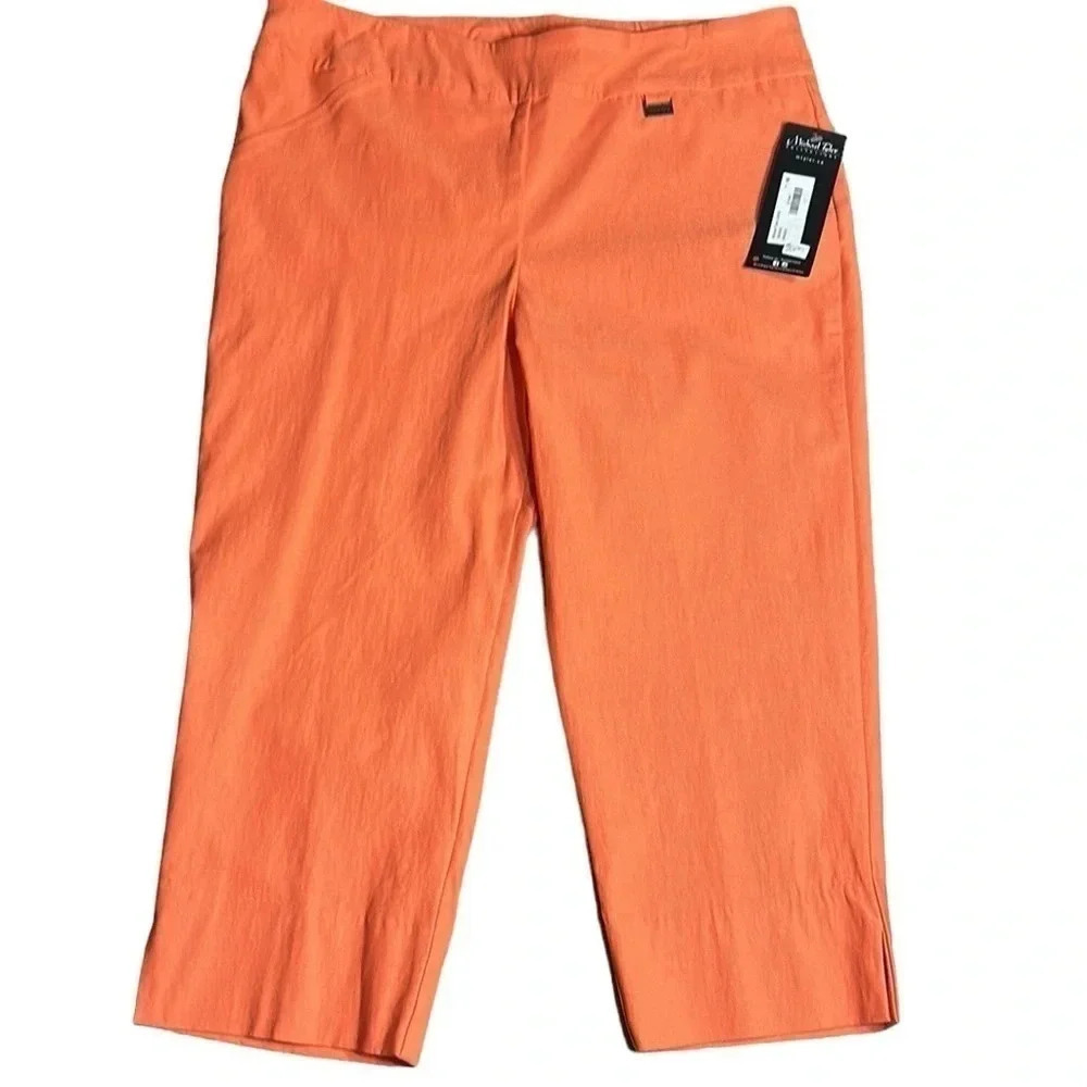 Vintage NWT 🇨🇦 Micheal Tyler pants ,coral Capri cropped pants  ,high rise